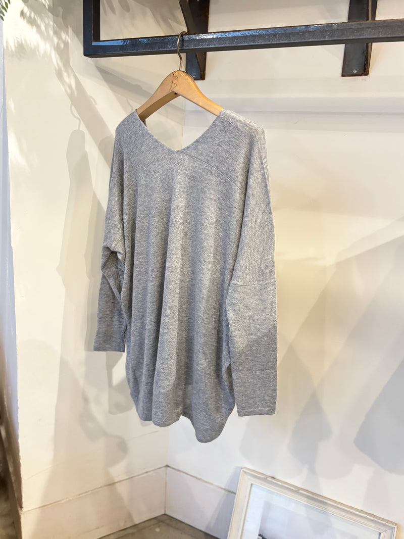 MIRACLE DOLMAN KNIT /GRAY