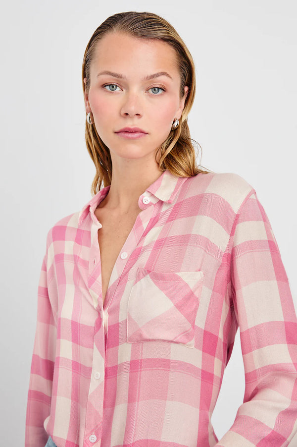 Hunter Shirt Ivory Rose