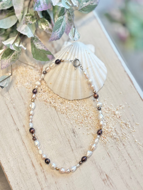 Girty's Key Select  「moyul」　　 freshwater pearl /brown