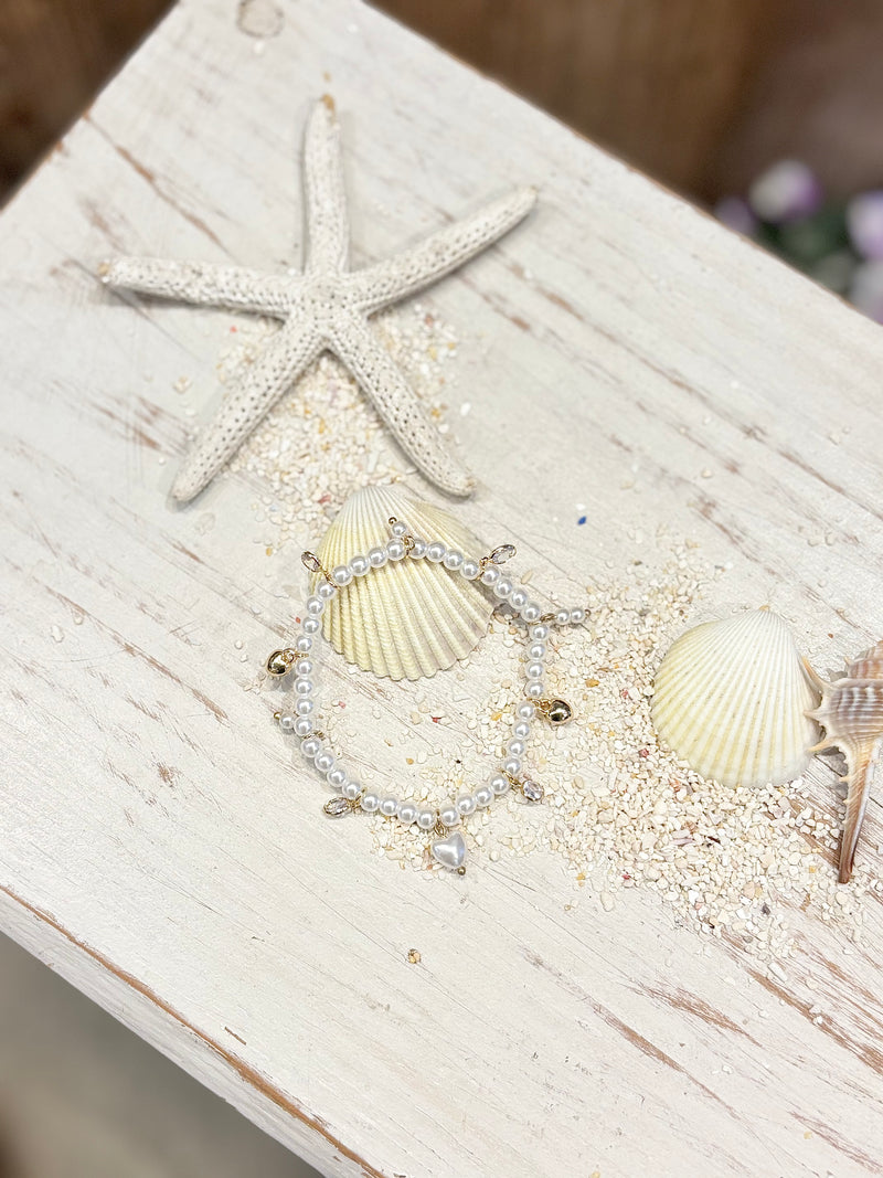 Girty's Keyselect bracelet /Heart Pearl