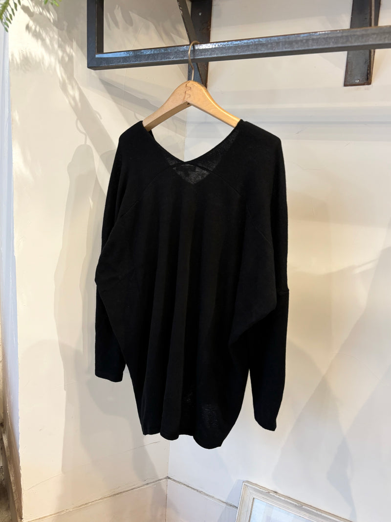 MIRACLE DOLMAN KNIT /BLACK