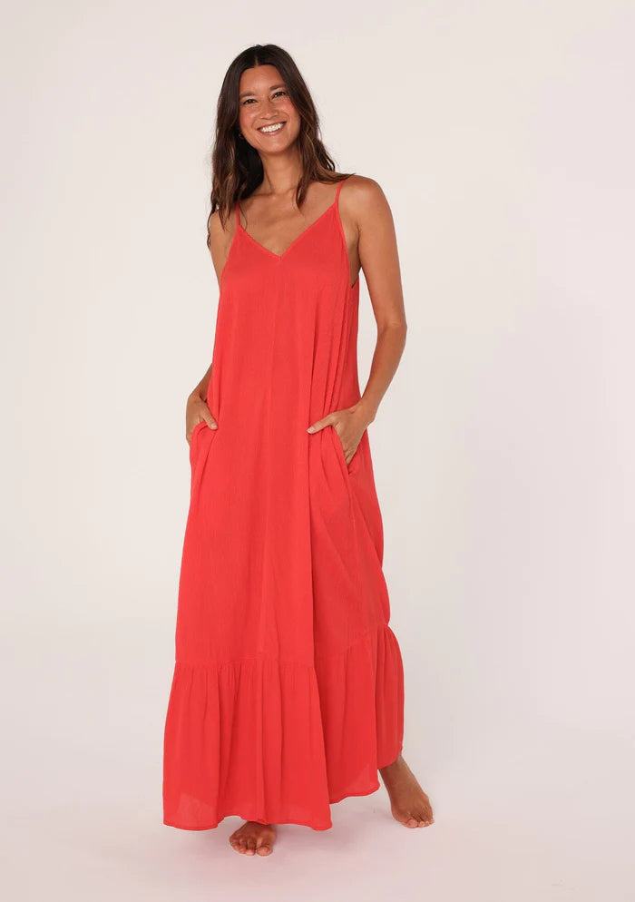 Ania Maxi Dress FLAME