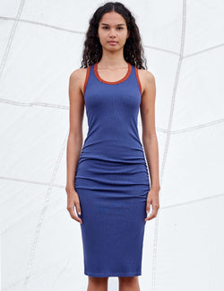 COLORBLOCK DRESS Moonlight / Acorn