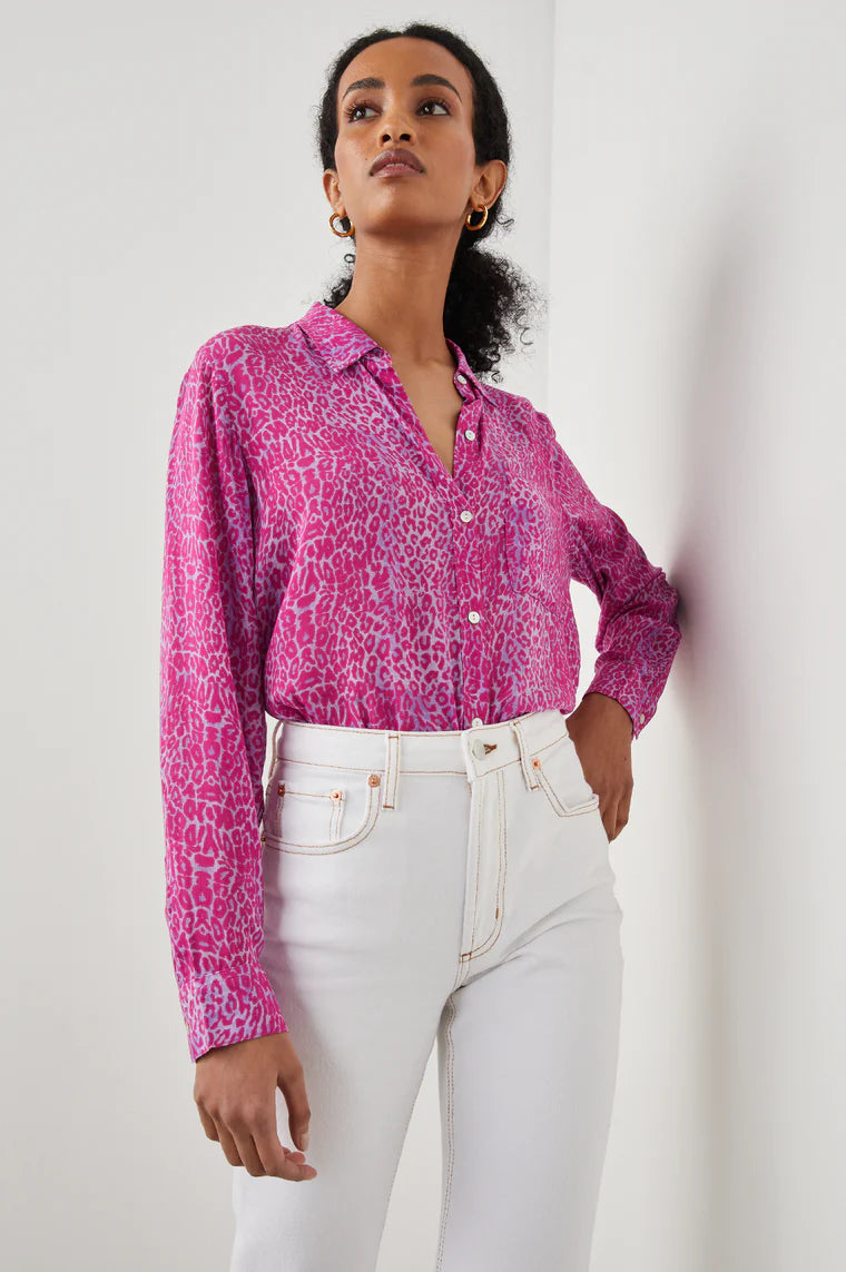 Josephine Shirt Magenta Cheetah💖